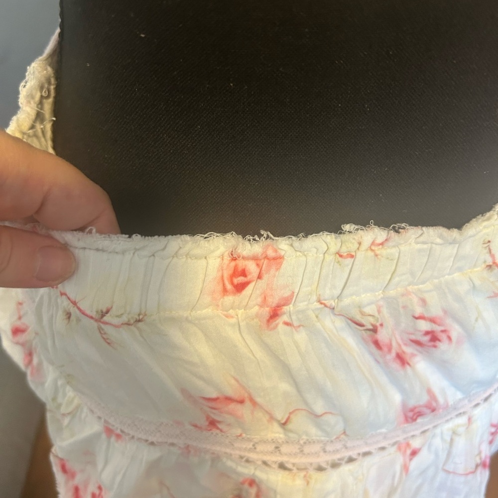 LoveShackFancy Audrina Cutout Ruffled Mini Dress - Picture 7 of 12